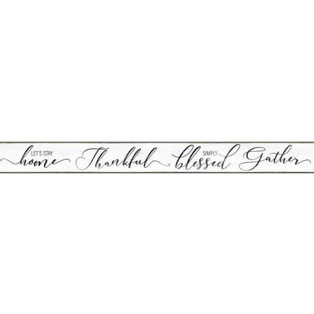 Wallpaper Border Lets Stay Home Farmhouse Words